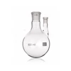 GÖMBLOMBIK 2 NYAKKAL párhuzamosan álló, középső: NS 24/29, szélső: NS 14/23 nyakkal, 1000 ml