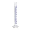 MÉRŐHENGER üvegtalppal, Schellbach csíkkal, "A", 10 ml, beosztás: 0,2 ml
