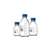 LABORATÓRIUMI ÜVEG autoklávozható fehér, csavaros kék GL45 PP kupakkal, 1000 ml