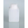 PORFLAKON (PE) bő nyakú, négyszögletes, belső dugóval, csavaros kupakkal, 50 ml