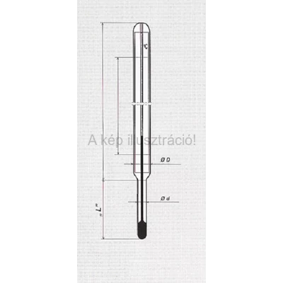 AUTOKLÁV HŐMÉRŐ+20+160°C, beosztás: 2°C