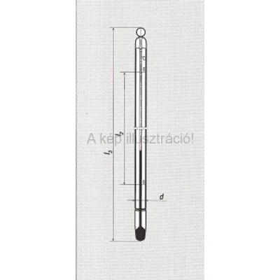 HŐMÉRŐ belsőskálás, ált. felhasználásra 0+300°C, beosztás: 1°C