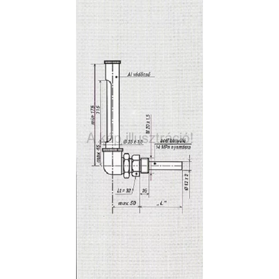 IPARI FÉMTOKOS KIS KÖNYÖK HŐMÉRŐ 0+160°C, beosztás: 2°C, benyúló: 63 mm