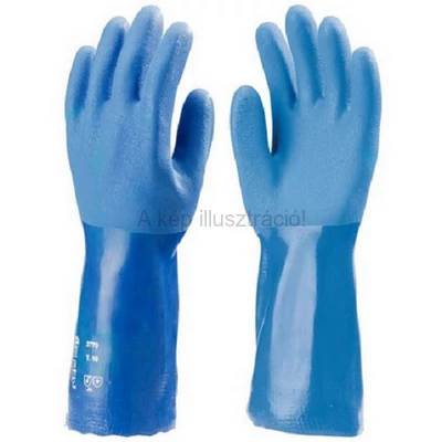 GUMIKESZTYŰ PVC sav-lúg-olaj álló, érdesített tenyérrésszel (M)
