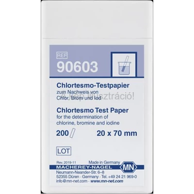 CHLORTESMO tesztpapír 200 csík/doboz