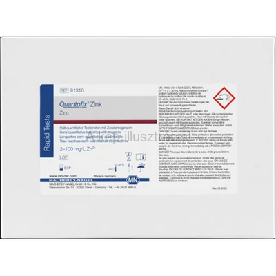 QUANTOFIX TESZTPAPÍR Cink méréséhez Mt: 0-2-5-10-25-50-100 mg/l 100 db/doboz
