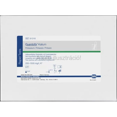 QUANTOFIX TESZTPAPÍR Kálium méréshez Mt: 0-1500 mg/l 100 db/doboz