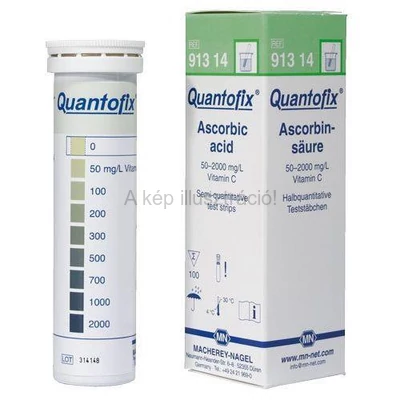 QUANTOFIX TESZTPAPÍR C-vitamin méréshez Mt: 0-2000 mg/l 100 db/doboz