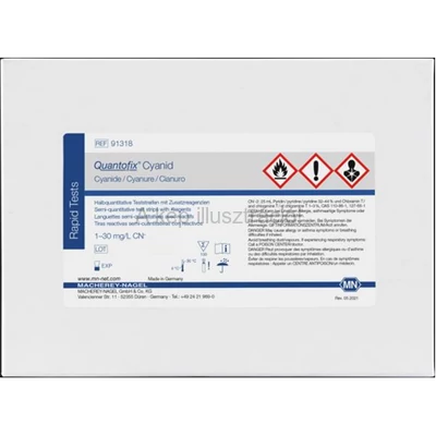 QUANTOFIX TESZTPAPÍR Cianid méréshez Mt: 0-1-3-10-30 mg/l 100 db/doboz