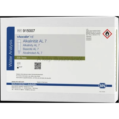 VISOCOLOR AL 7 Lúgosság titrimetriás teszt Mt: 0,2-7,0 mmol/l 200 mérésre