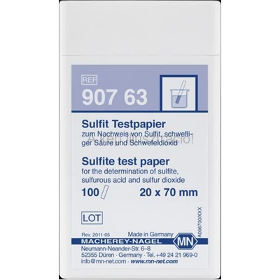 SZULFIT tesztpapír 100 csík/doboz