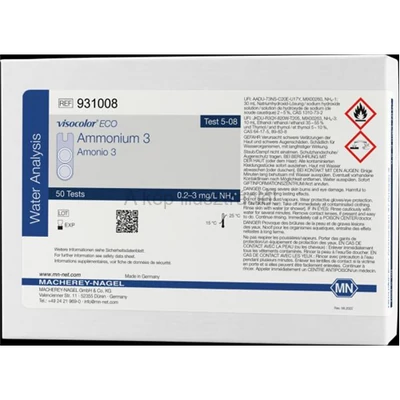 VISOCOLOR ECO Ammónium-3 teszt Mt: 0,2-3,0 mg/l 50 mérésre