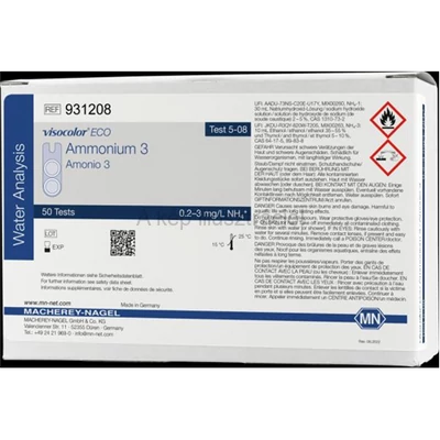 VISOCOLOR ECO Ammónium-3 teszt utántöltő Mt: 0,2-3,0 mg/l 50 mérésre