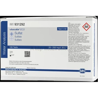 VISOCOLOR ECO Szulfát teszt utántöltő Mt: 25,0-200,0 mg/l 100 mérésre