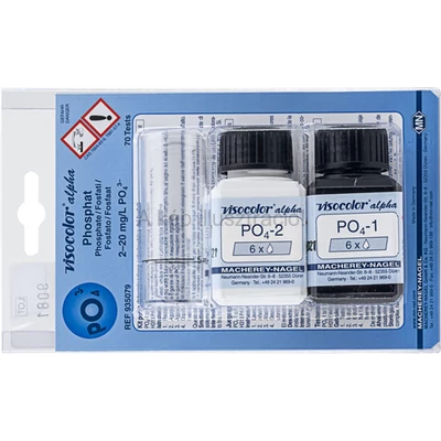 VISOCOLOR Foszfát teszt Mt: 2,0-20,0 mg/l 70 mérésre