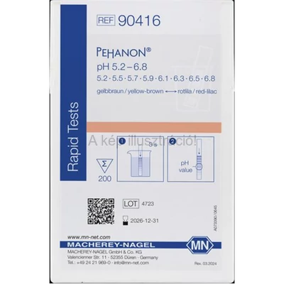 INDIKÁTOR PAPÍR PEHANON pH 5,2-6,8 200 csík/doboz
