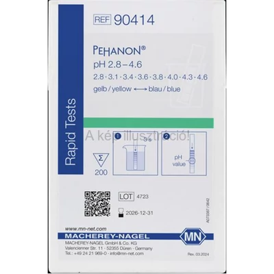 INDIKÁTOR PAPÍR PEHANON pH 2,8-4,6 200 csík/doboz