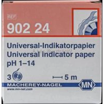 INDIKÁTOR PAPÍR UNIVERSAL pH 1,0-14,0 utántöltő 3 tekercs/doboz
