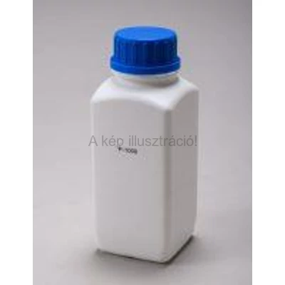 PORFLAKON (PE) bő nyakú, négyszögletes, csavaros kupakkal, 1000 ml