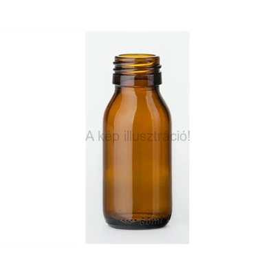 GYÓGYSZERTÁRI FOLYADÉKÜVEG barna GL28 60 ml