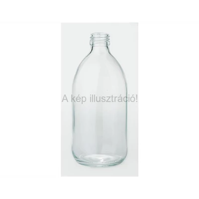 GYÓGYSZERTÁRI FOLYADÉKÜVEG fehér GL28 500 ml