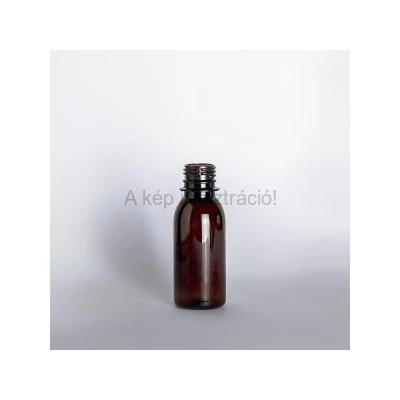 GYÓGYSZERTÁRI PET PALACK  barna 100 ml